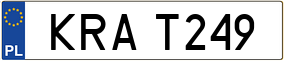 Trailer License Plate